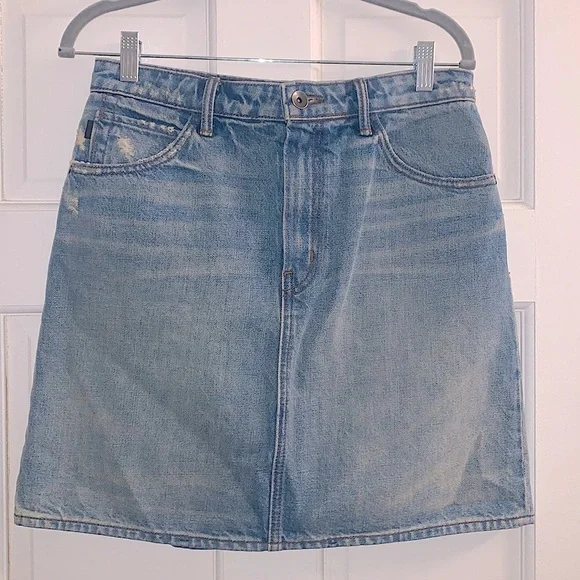 Helmut Lang Denim Mini Skirt Size 28 Medium Blue Wash - Picture 3 of 13